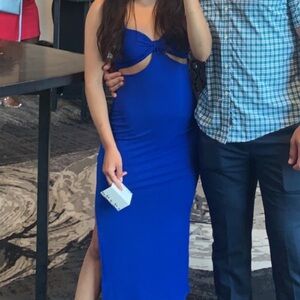 PEPPERMAYO BLUE MIDI DRESS